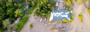 Corroboree Park Tavern aerial view